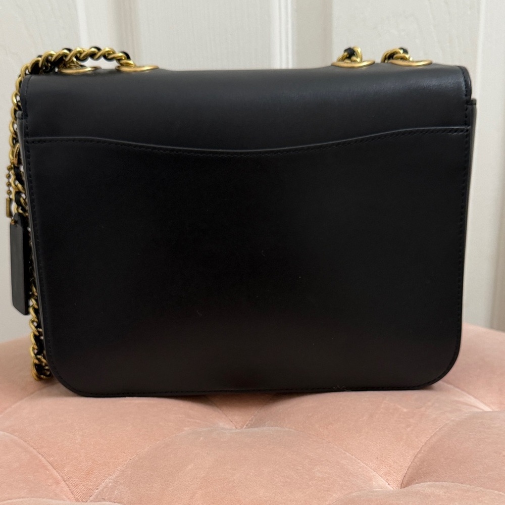 Coach Madison Refined Calf Leather Convertible Chain Strap Bag - Picture 7 of 15